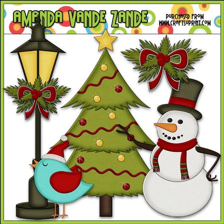 Christmas Cheer Accents Clip Art