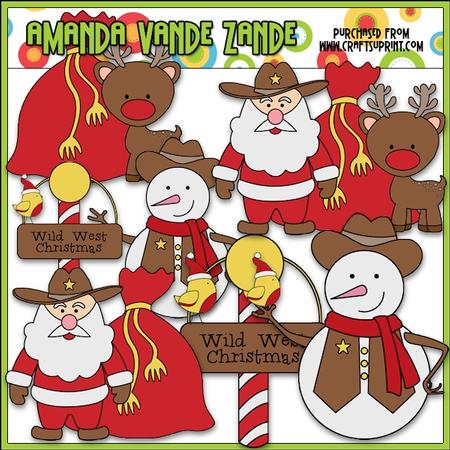 Wild West Christmas 2 Clip Art