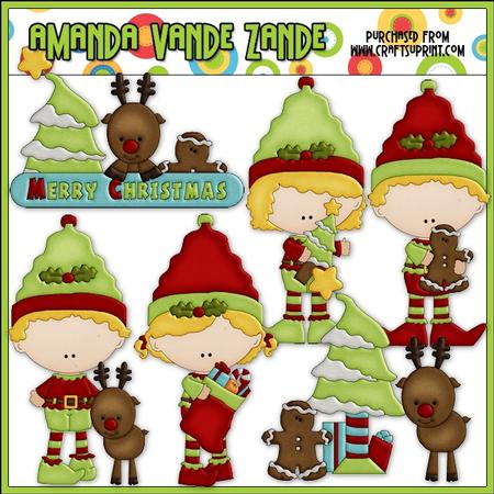 Christmas Elf Clip Art
