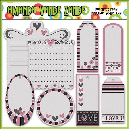 From the Bottom of My Heart Gift Tags & Labels