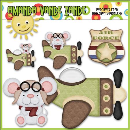 Aviator Mouse Clip Art