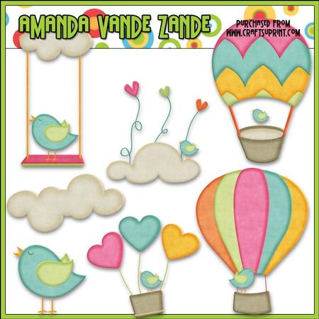 Up, Up & Away 1 Clip Art