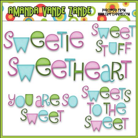 Sweet Stuff Fairy Hippos Word Art