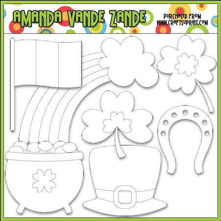 Little Irish Accents Digital Stamp Clip Art