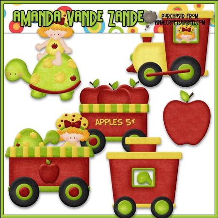 Berry Sweet Choo Choo (apple) Clip Art