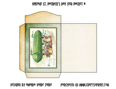 Vintage St. Patrick's Day Printable Seed Packet 8