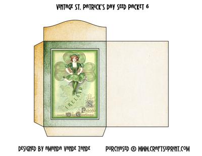 Vintage St. Patrick's Day Printable Seed Packet 6