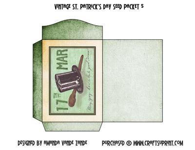 Vintage St. Patrick's Day Printable Seed Packet 5