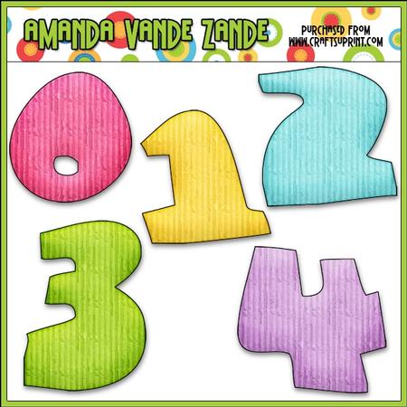 Birthday Party Owls Numbers & Symbols