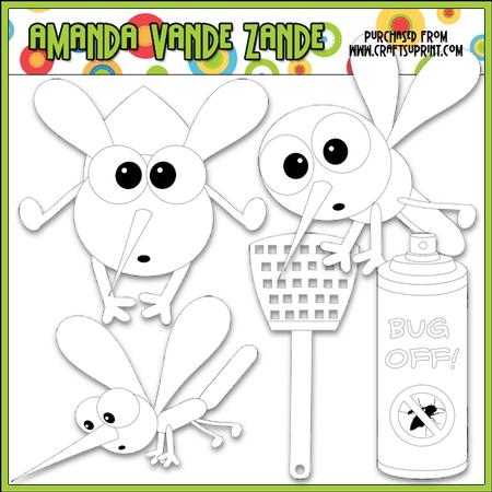 Bug Off Digital Stamps