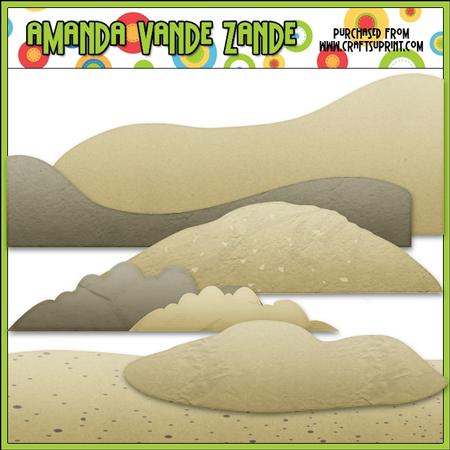 Sand Elements Clip Art