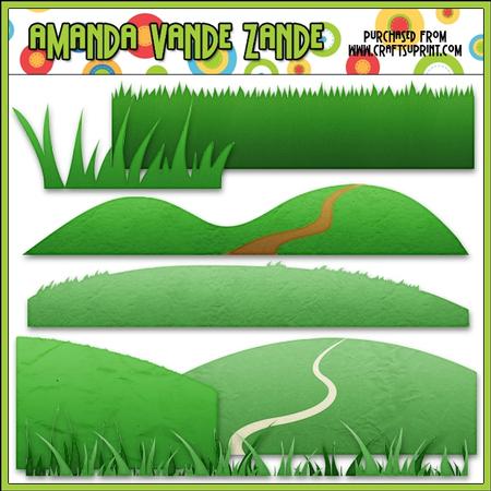 Grass Elements Clip Art
