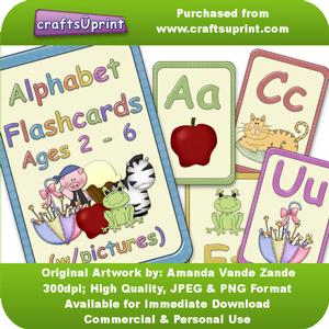 Alphabet Flash Cards W/ Pictures