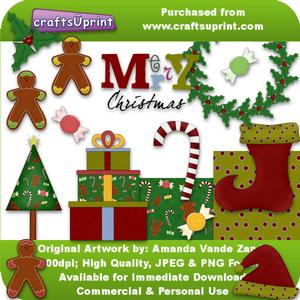 Christmas Accents Clip Art