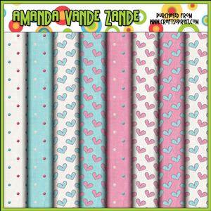 Nuts & Bolts Valentine Robots 3 Digital Papers