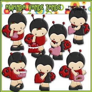 Little Ladybug Valentine Clip Art