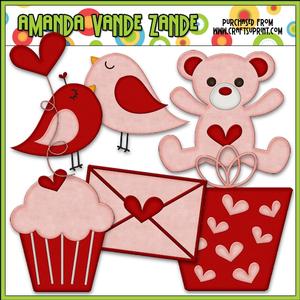 Little Valentine Accents Clip Art