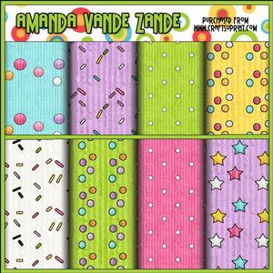 Birthday Party Owls Digital Papers