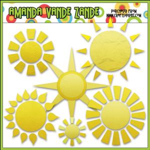 Sun Elements Clip Art