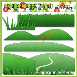 Grass Elements Clip Art