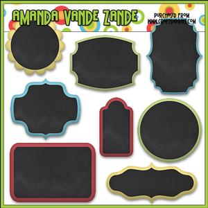 Chalk Board Frame Elements