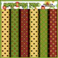 Aviator Santa Polka Dot Digital Papers