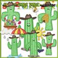 Googley Eyed Cowboy Cactus Clip Art