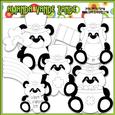 Little Irish Panda Bears Digital Stamp Clip Art
