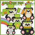 Little Irish Panda Bears Clip Art