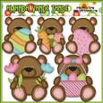 Little Easter Bears Clip Art