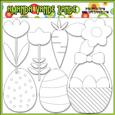 Little Easter Accents Digital Stamp Clip Art