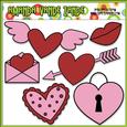 Valentine's Day Doodles 1 Clip Art