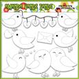 Love Birds Digital Stamps