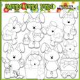 Betsy Bunny Loves Easter Digital Stamps