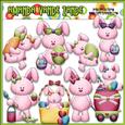 Betsy Bunny Loves Easter Clip Art