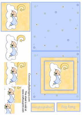 Baby Boy 5x5 Card Kit