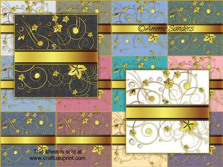 Rich Shades Deluxe Gold 5x5 Card Fronts