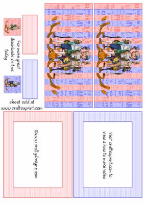 Boy and Girl Toddler Flip Card Kit