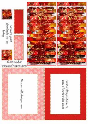 Christmas Ornaments and Presents Flip Card Kit