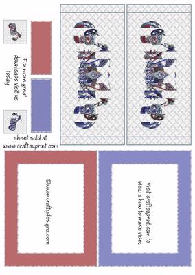 Motor Bike Flip Card Kit