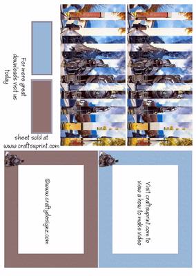 Steam Trains Flip Card Kit