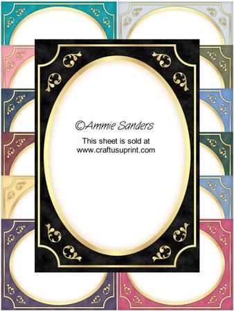Rich Shades Fancy Gold A5 Card Fronts