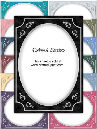 Rich Shades Fancy Silver A5 Card Fronts
