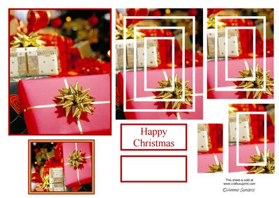 Wrapped Up Christmas Presents Concentric Pyramid