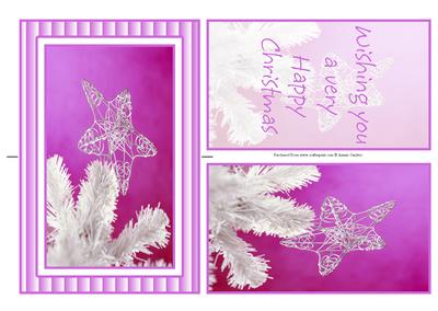 Contempory Christmas Star Spinner Card