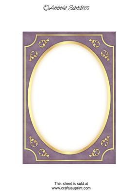 Subtle Shade Fancy Gold A5 Card Front