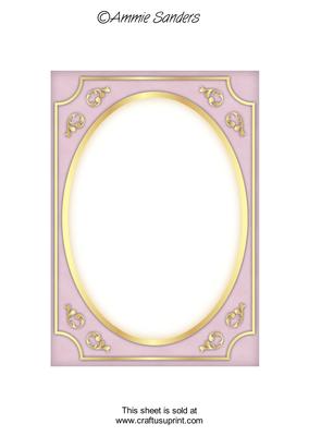 Subtle Shade Fancy Gold A5 Card Front