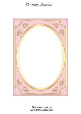 Subtle Shade Fancy Gold A5 Card Front