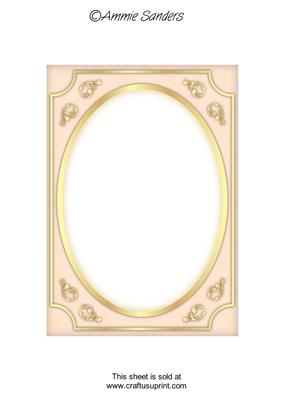 Subtle Shade Fancy Gold A5 Card Front