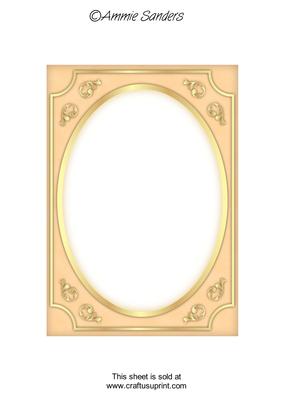 Subtle Shade Fancy Gold A5 Card Front